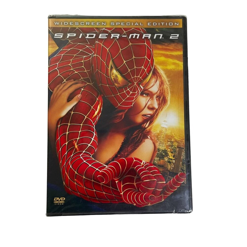 Spider-Man 2 Superhero Action DVD 2004 PG 13 Tobey Maguire Kirsten Dunst Alfred